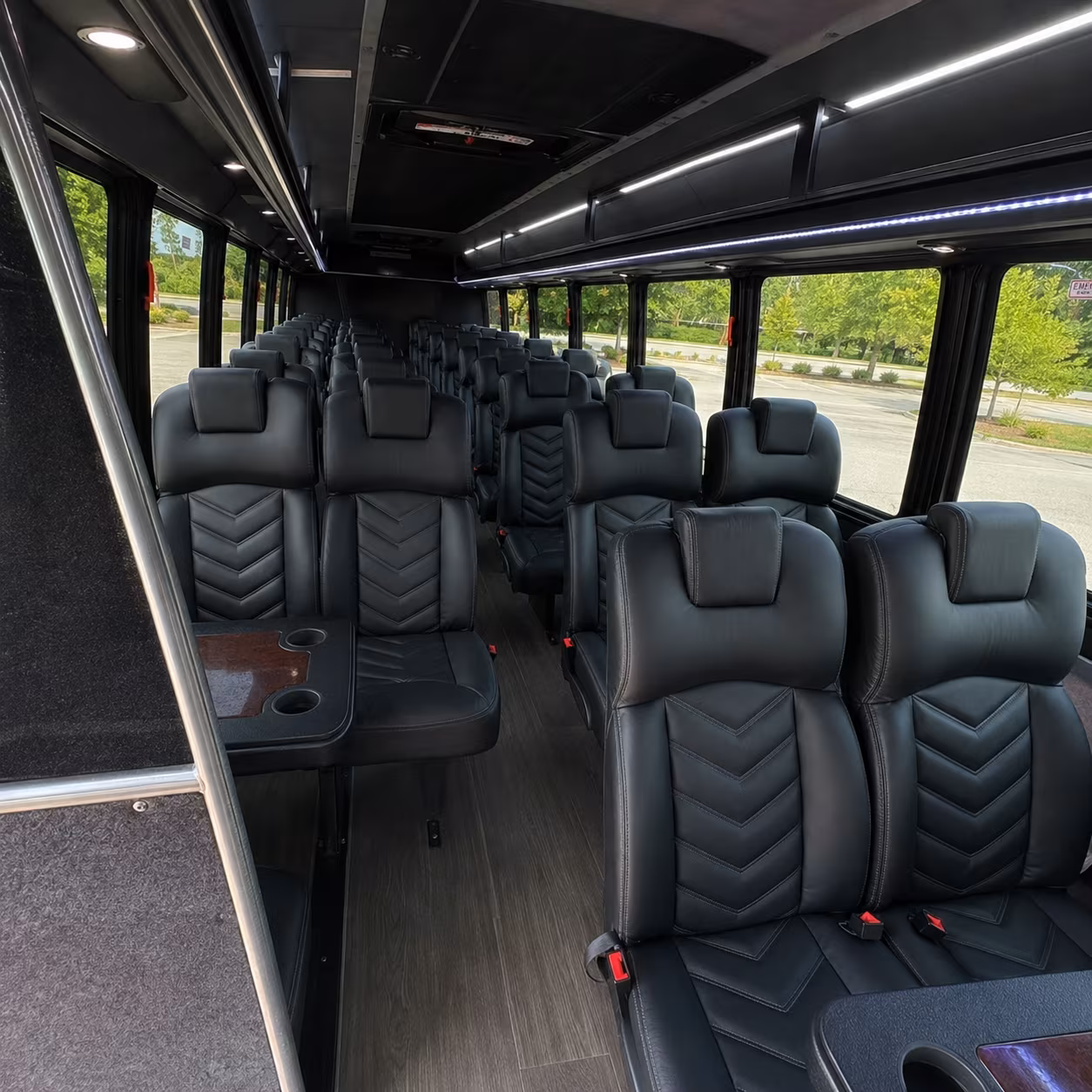 broomfield 30 passenger minibus inside