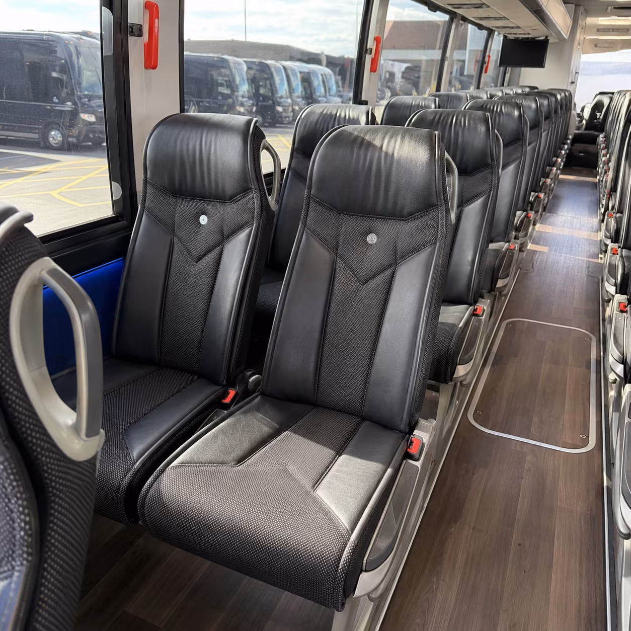 broomfield 40 passenger charter bus interior
