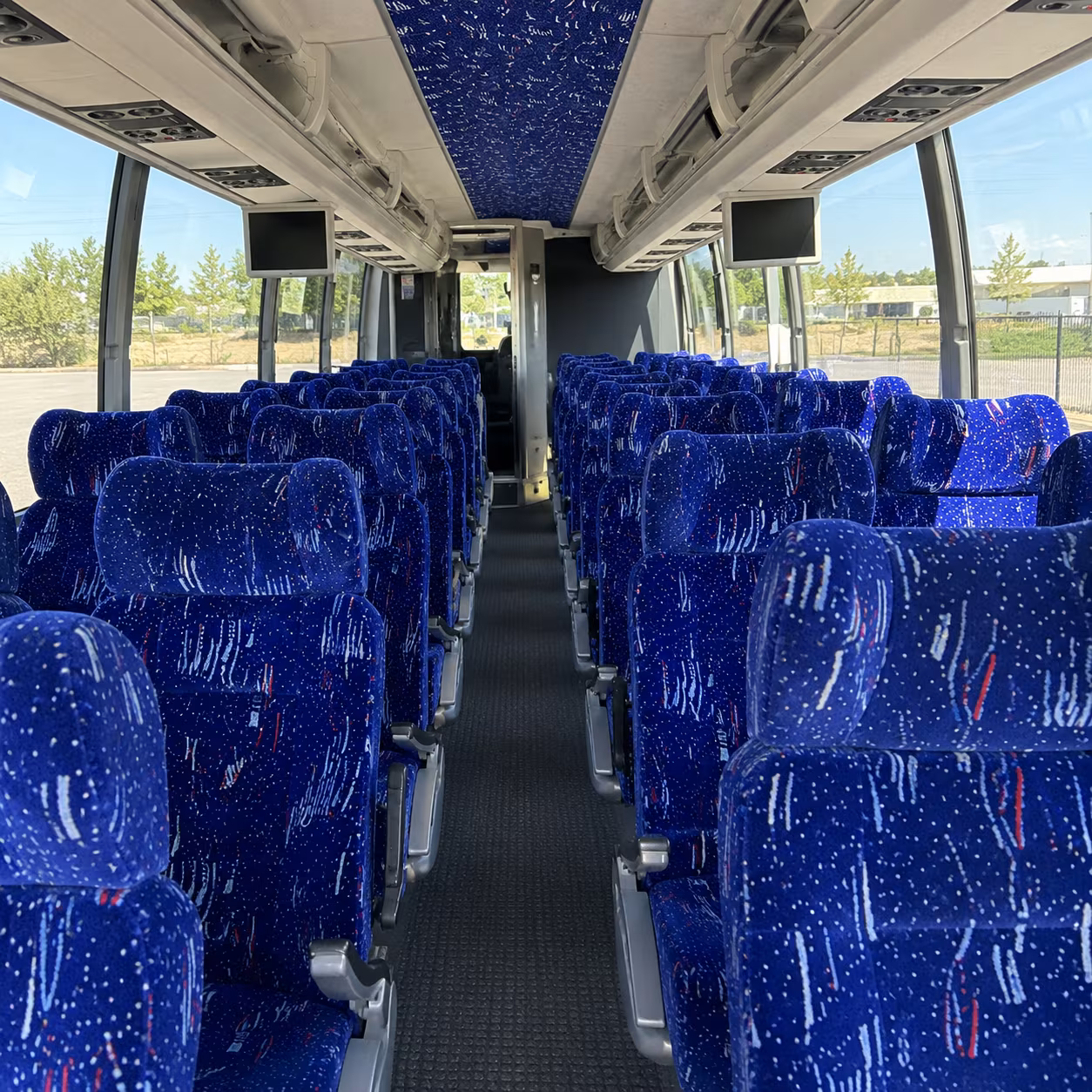 broomfield 54 passenger charter bus interior