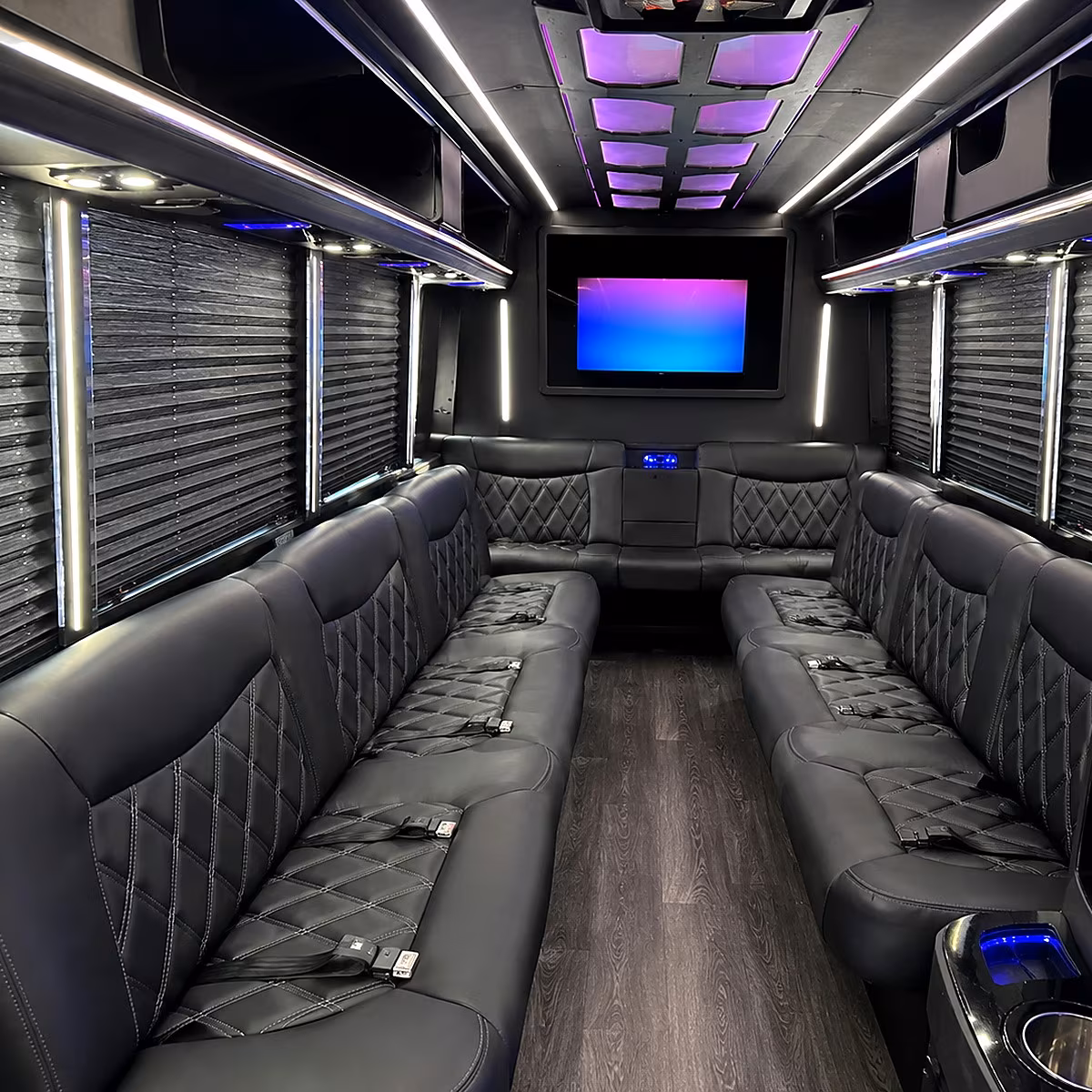 rent a party bus in broomfield for a pre prom dinner run